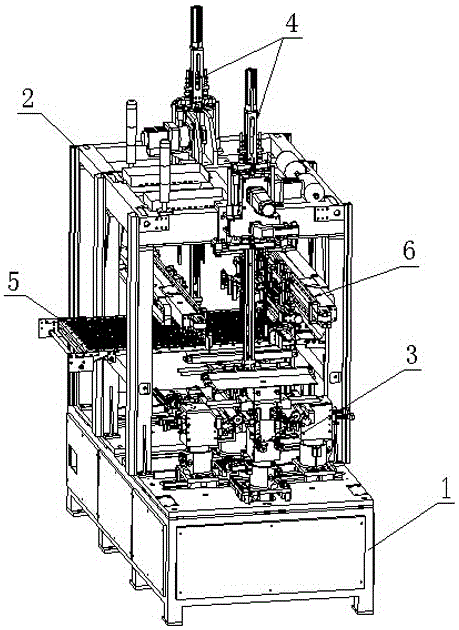 A fully automatic intelligent two-way box holding mechanism