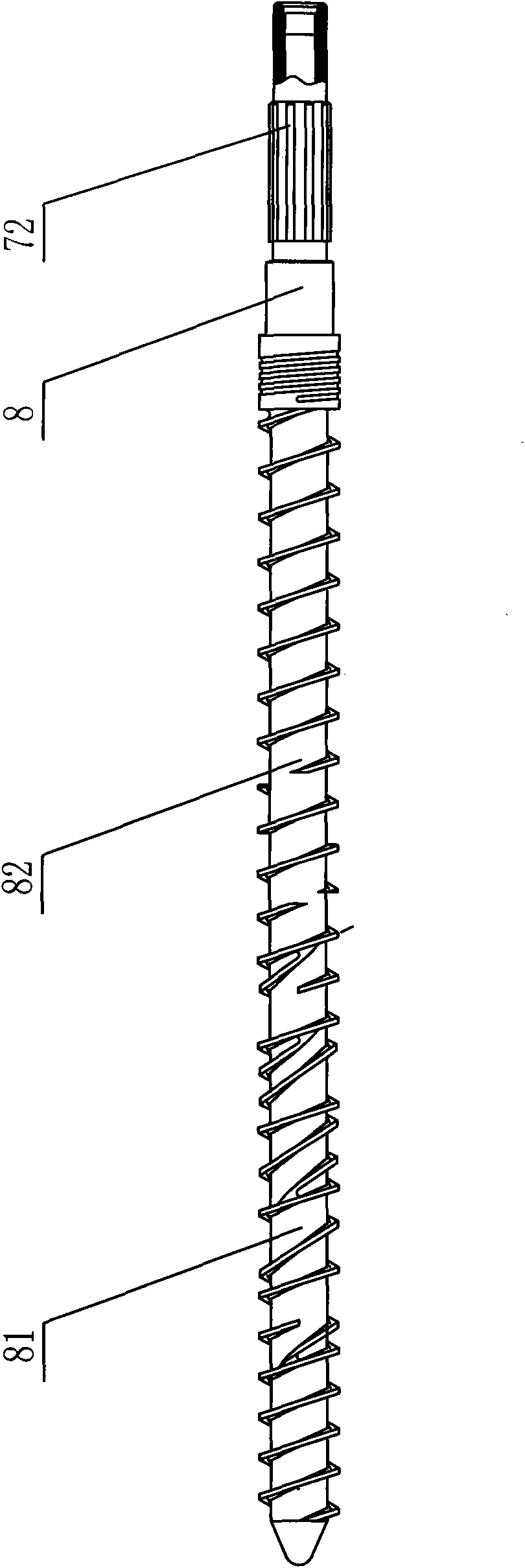 Rubber helical gearing cold feed extruder