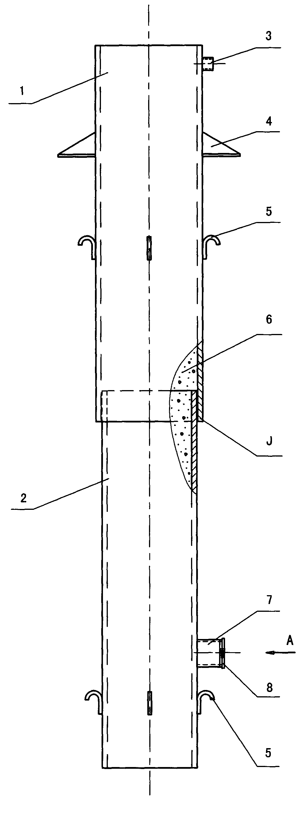 Mine recyclable steel cylinder packing pier column and construction method thereof and method for gob-side entry retaining
