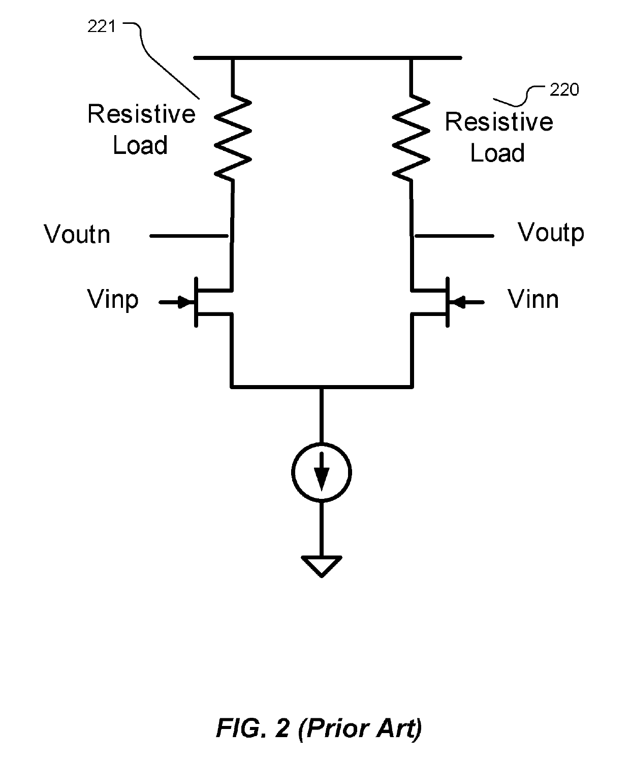 High gain load circuit for a differential pair using depletion mode transistors