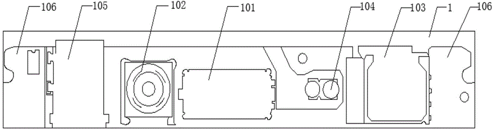 Internal space-optimized mobile phone