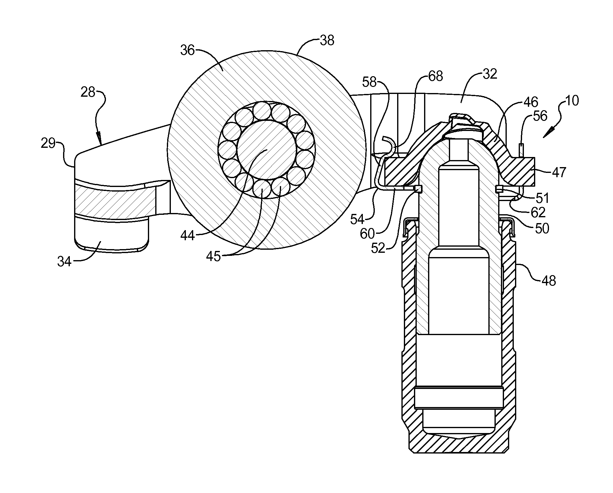 Retention device for valve actuating mechanism