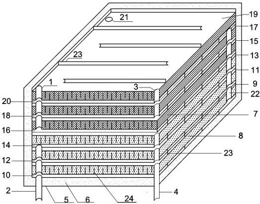 A cascaded phase change plate heat storage and heat exchange integrated device