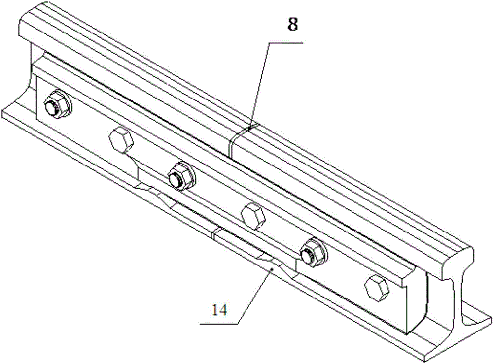 Steel rail cementing insulating joint