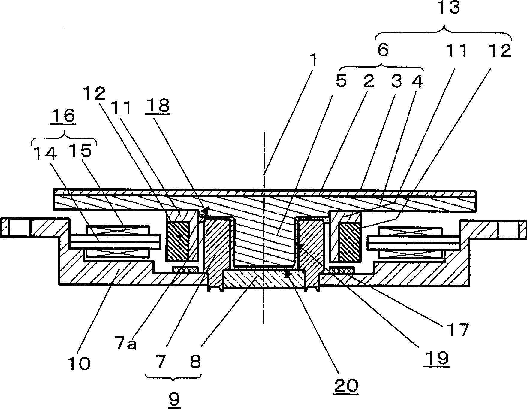 Spindle motor, information recording and reading device with same, and spindle motor mfg. method
