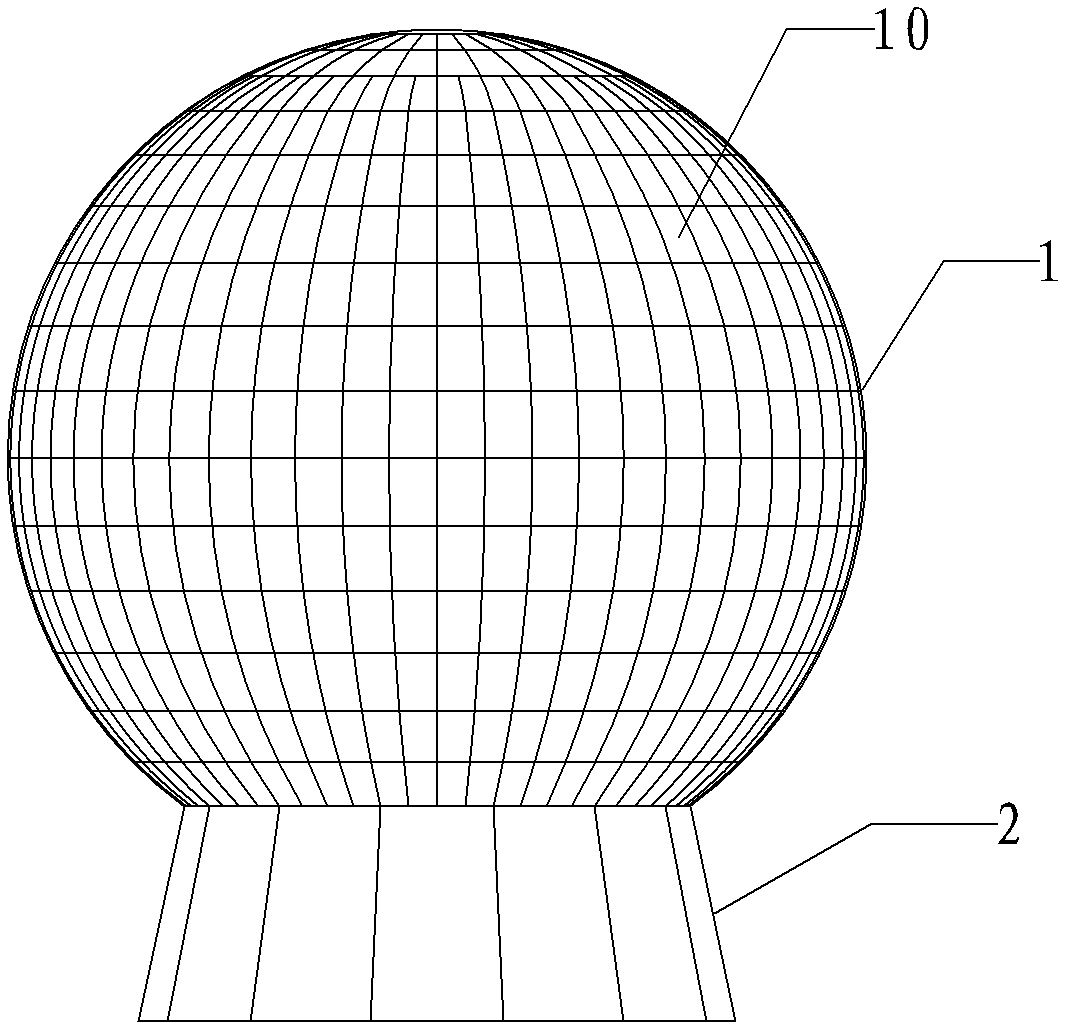 Spherical LED (Light-Emitting Diode) display device