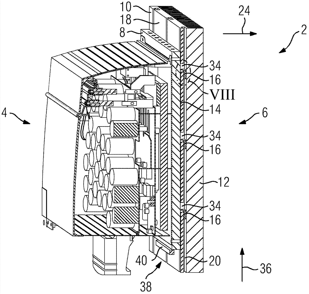 Coupling system between waste heat generating device and waste heat absorbing device
