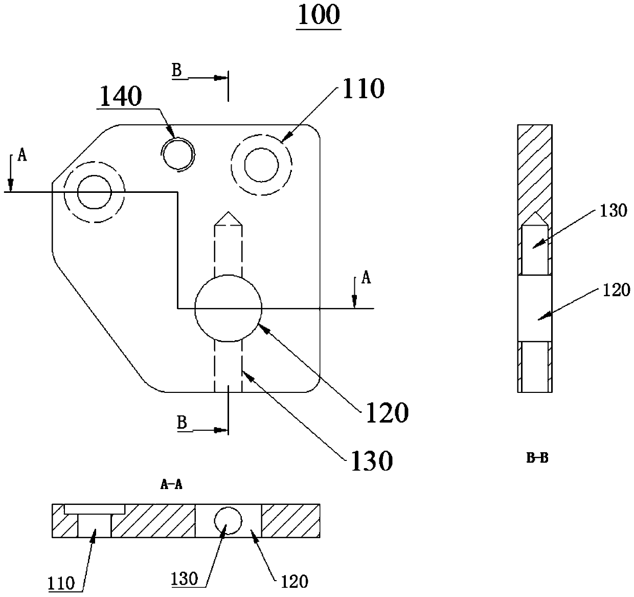 A method for forming low-strength thick plate fine-blanking parts with countersunk holes and slender blind holes