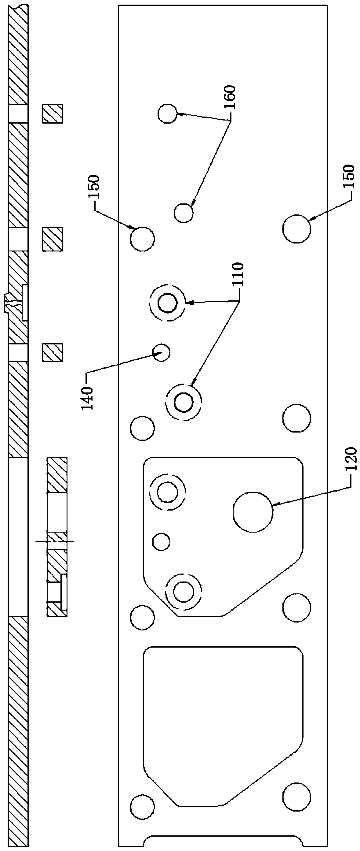 A method for forming low-strength thick plate fine-blanking parts with countersunk holes and slender blind holes