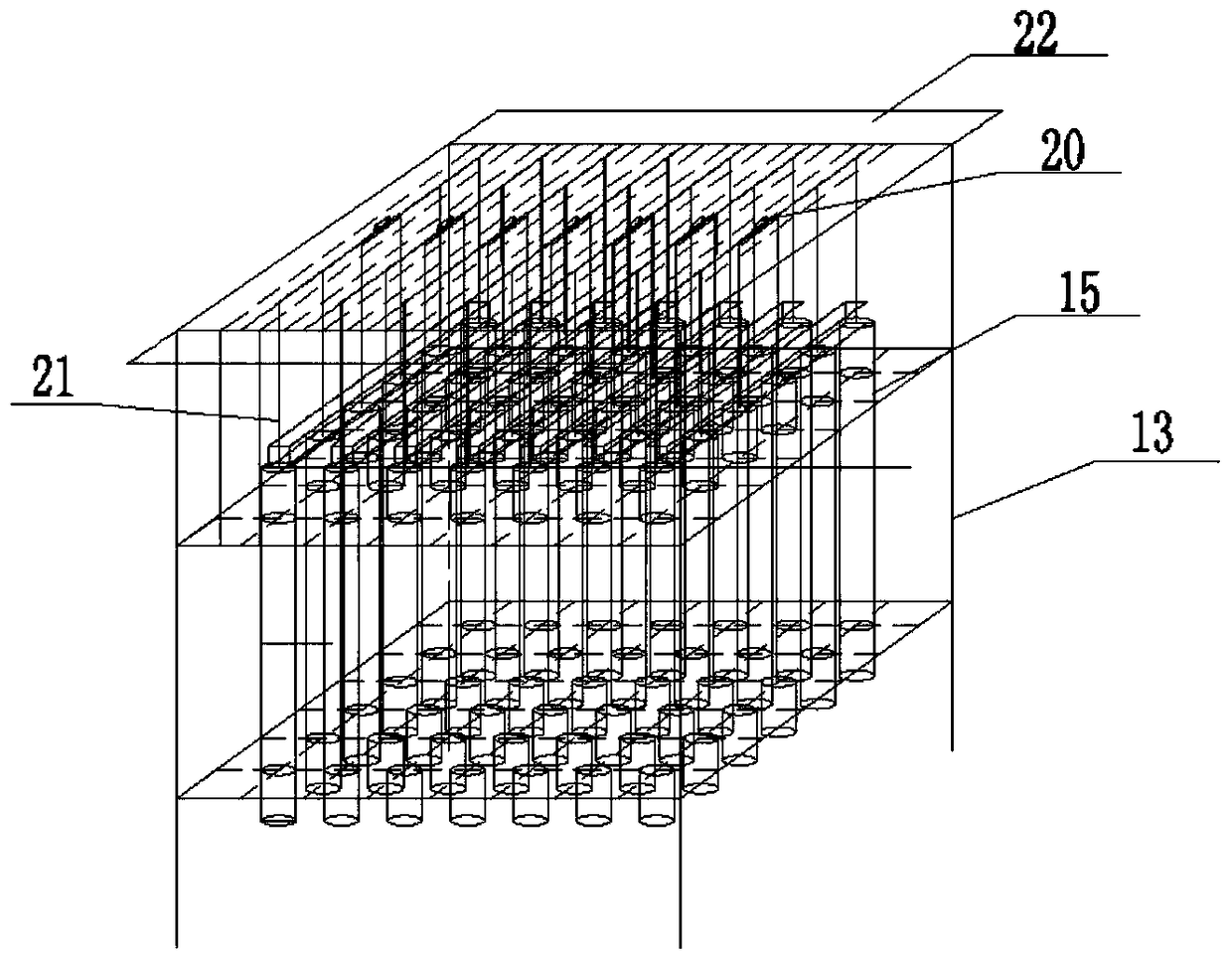 Intermittent-type treatment system for high-concentration COD in industrial wastewater and treatment technology