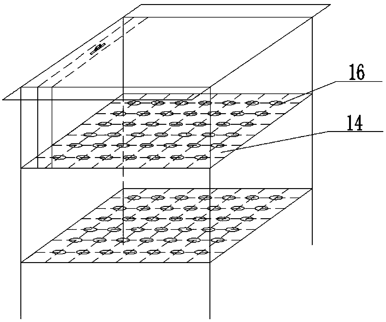 Intermittent-type treatment system for high-concentration COD in industrial wastewater and treatment technology