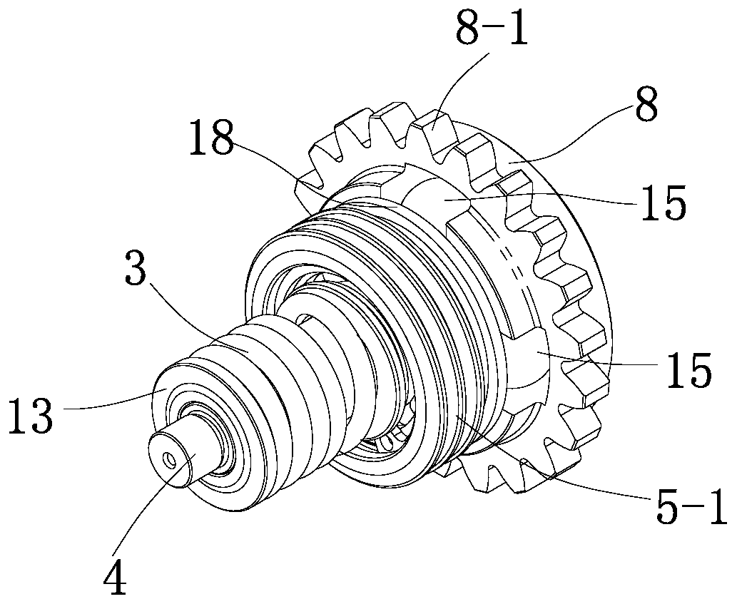 Centrifugal automatic control type variable exhaust valve structure