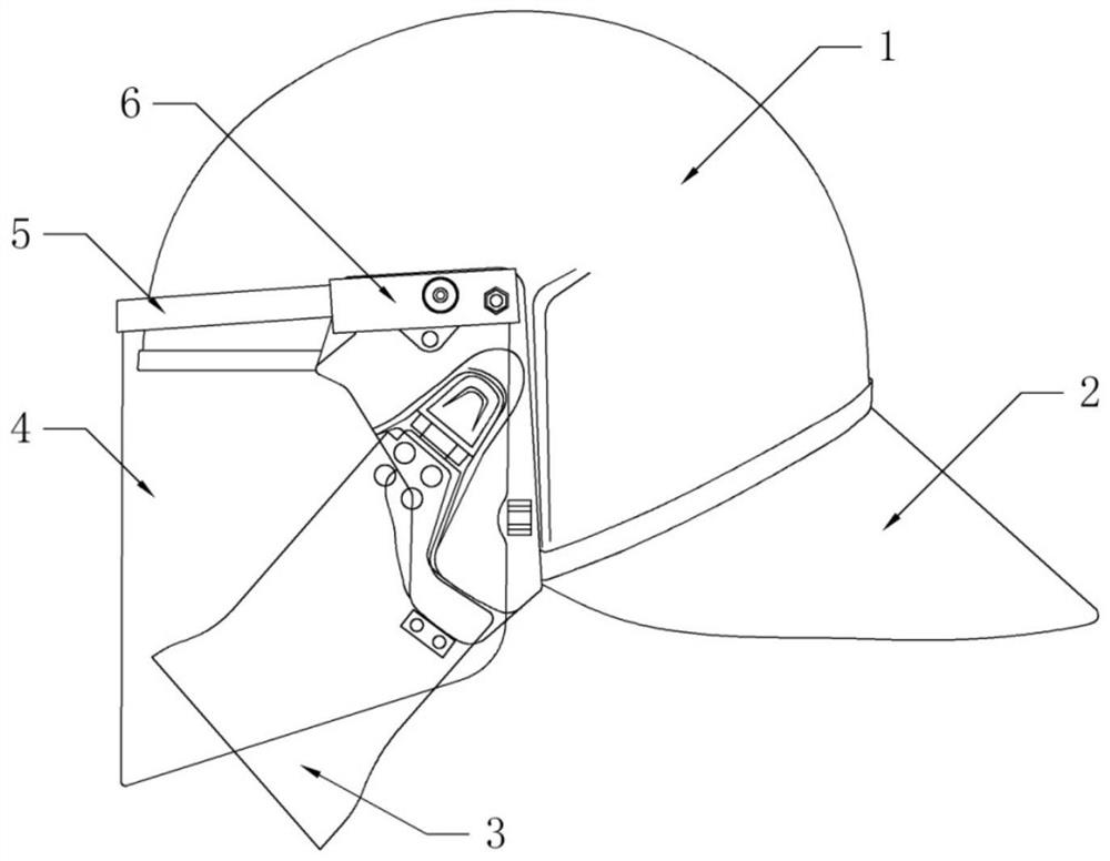 Double-layer mask protective helmet and manufacturing method thereof