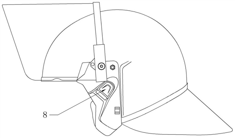 Double-layer mask protective helmet and manufacturing method thereof