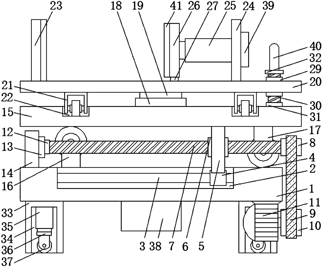 Transport device convenient for power distribution cabinet mounting