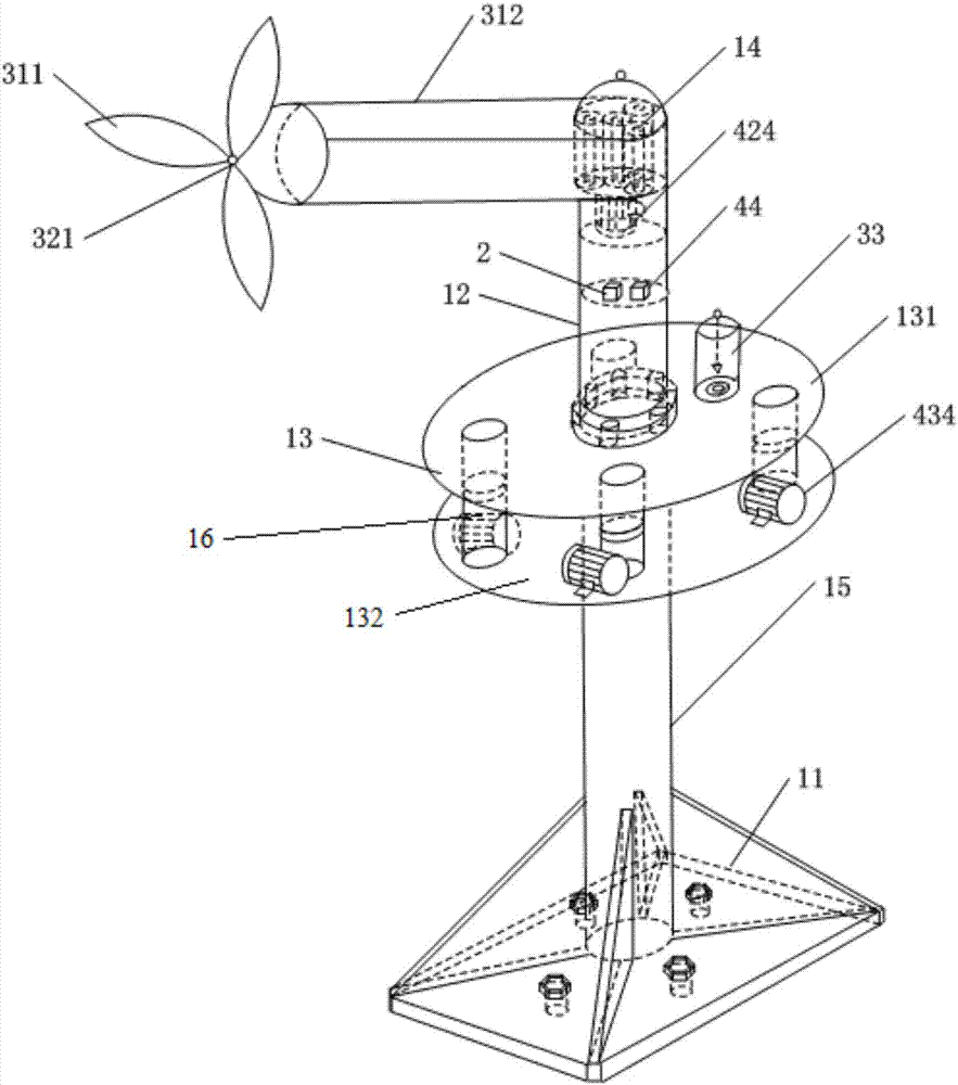 A wind direction and wind speed measurement device based on the principle of magnetic levitation