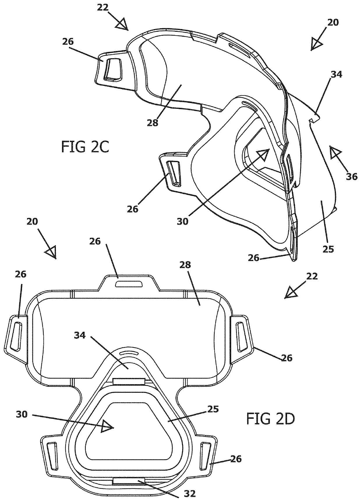 Multipurpose protective respiratory headgear with anteriorly mounted exchangeable cartridge