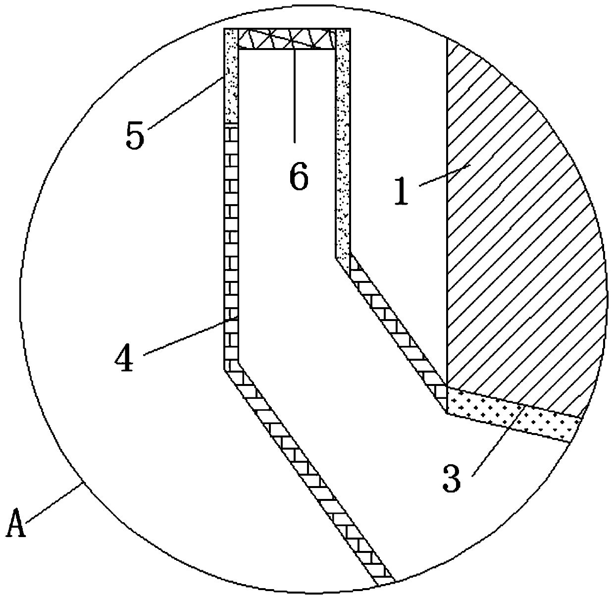 A device for treating duckweed on the surface of lakes by using the principle of accompanying current