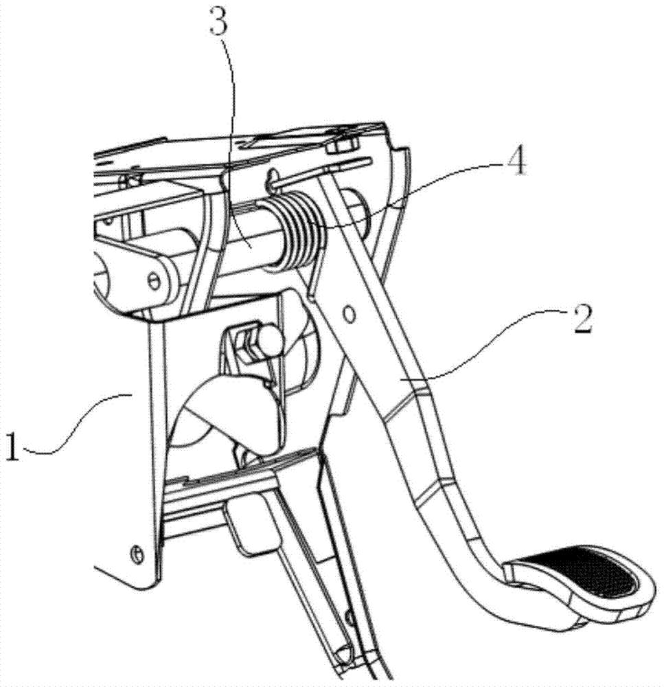 An easily detachable pedal mechanism