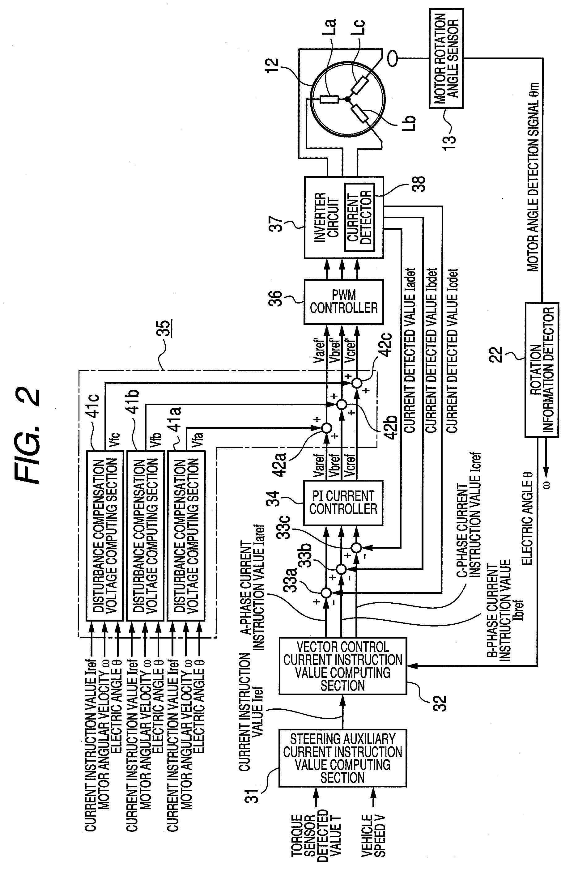 Motor control device and electric power steering device using the same