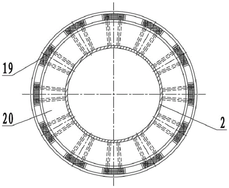 Super large vertical combined bearing device