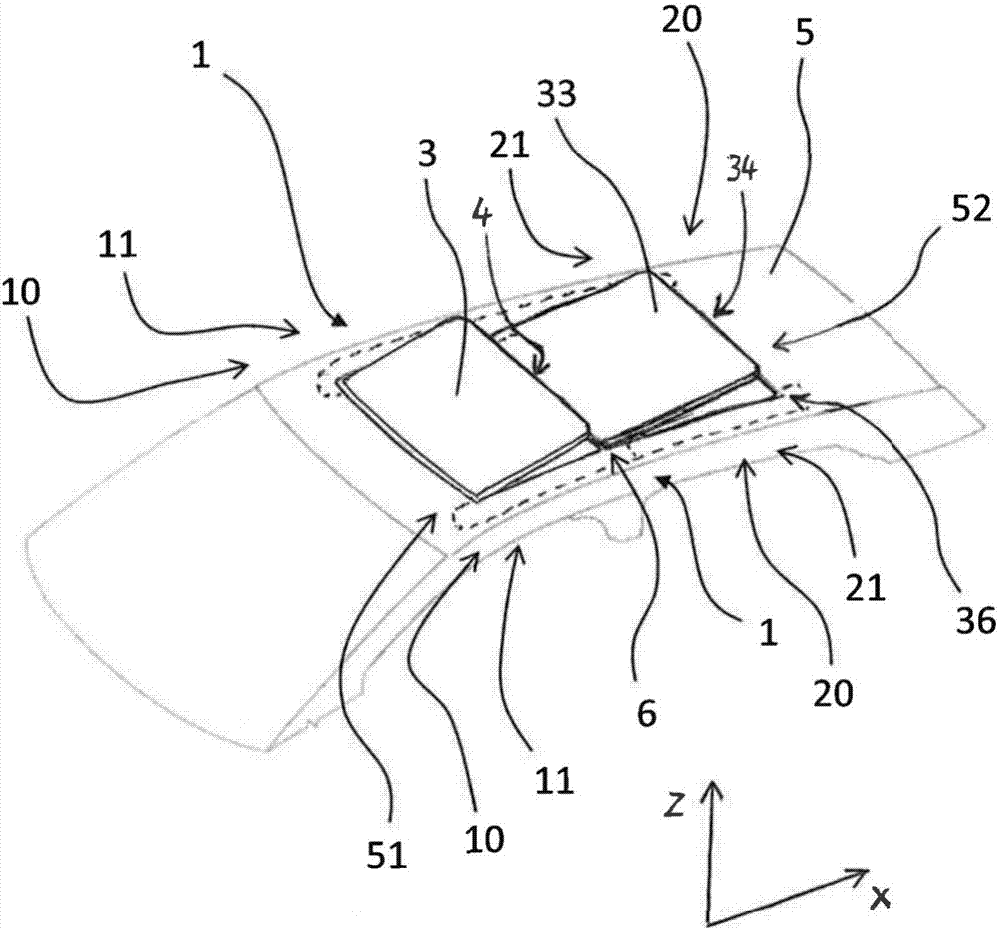 Assembly having a cover for a vehicle roof and vehicle roof for a motor vehicle