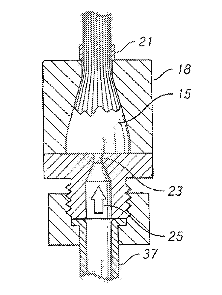 Inverted Injection Method of Affixing a Termination to a Tensile Member
