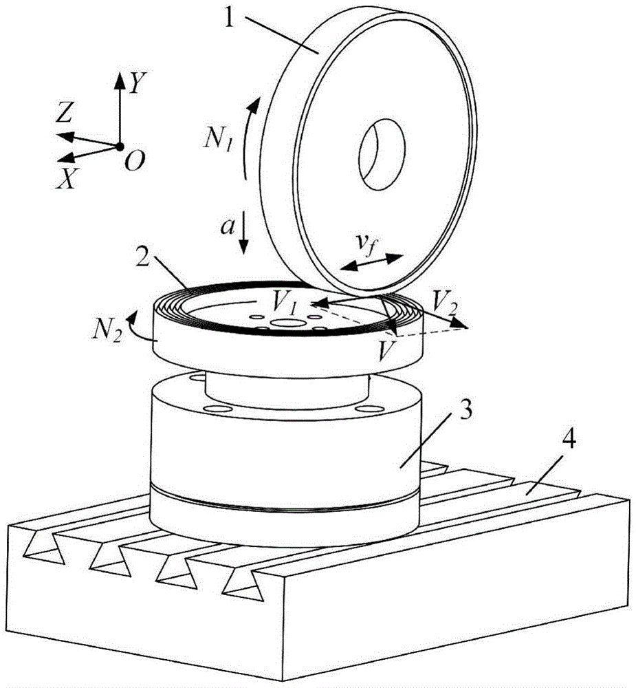 Leveling and aligning device and method for point of micro abrasive particle protruding edge of rough diamond abrasion wheel