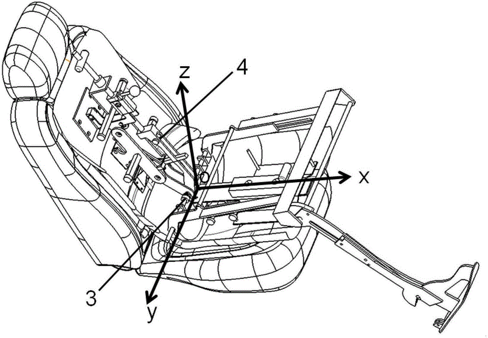 Instrument panel blind area measuring apparatus matched with an H-point apparatus and positioning method thereof