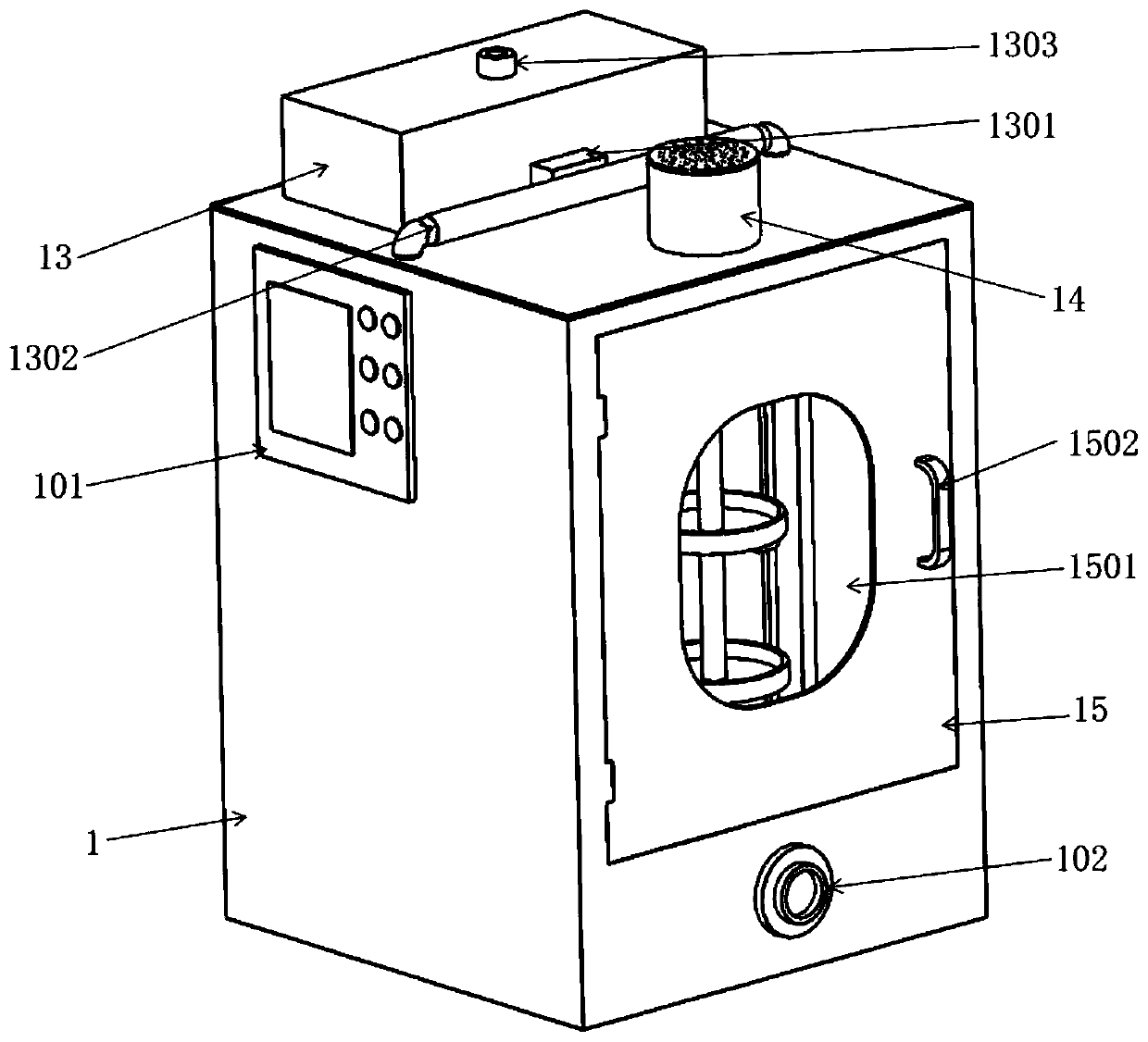 Experimental device for effectively verifying effect of chemical fertilizer