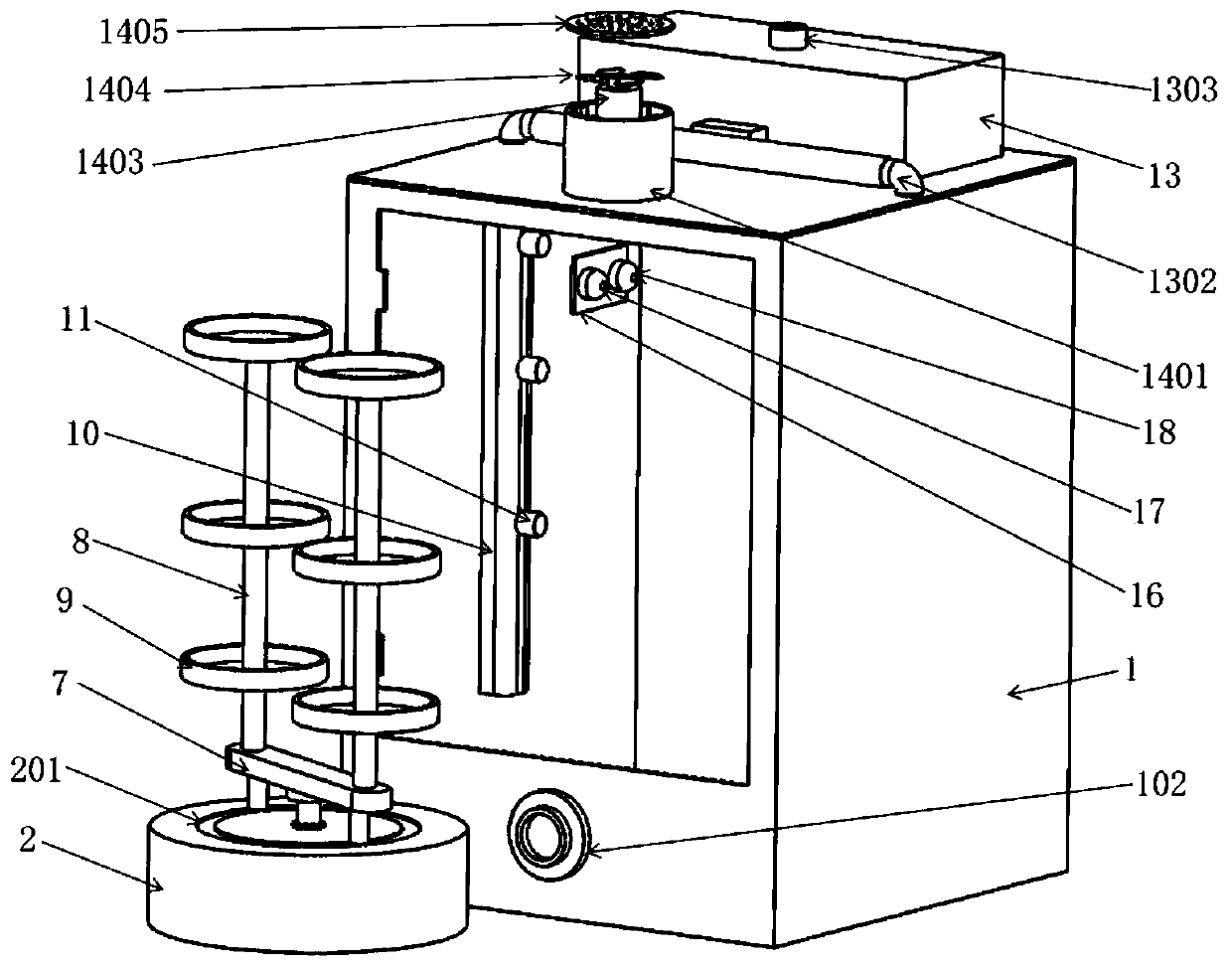 Experimental device for effectively verifying effect of chemical fertilizer