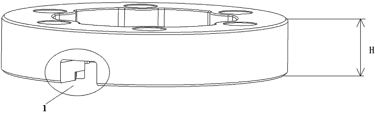 Protective flange plate structure parameter extraction method