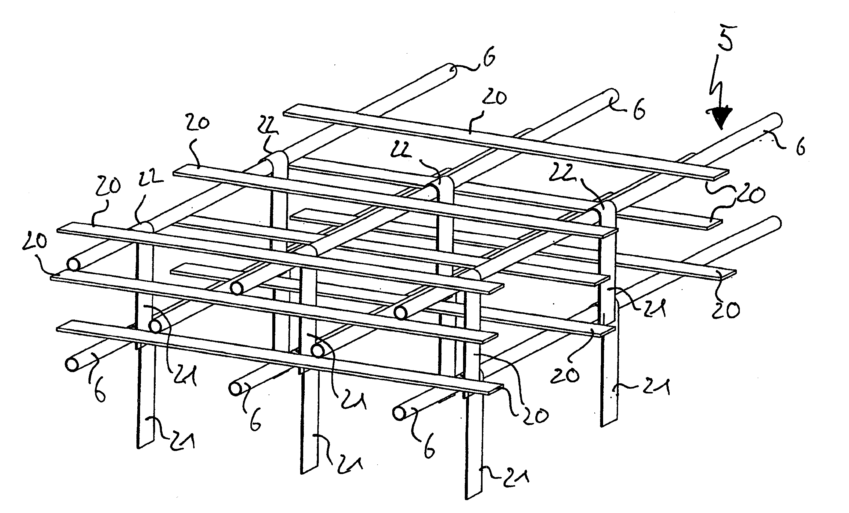 Device and system for the intermediate storage of thermal energy