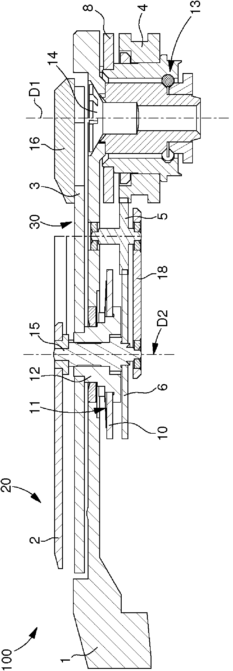 Power reserve indicator built into the oscillating weight of a movement with automatic winding