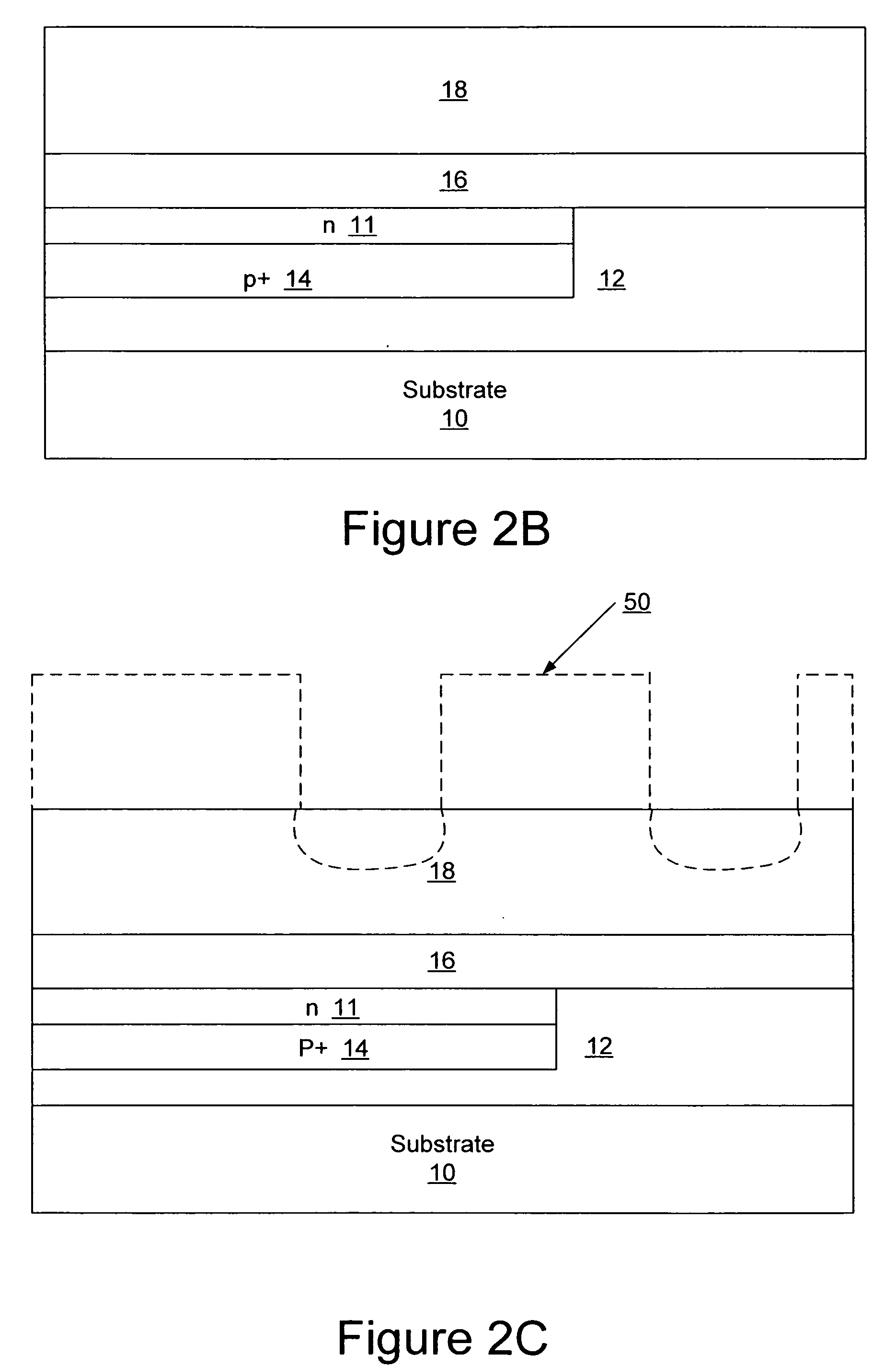Transistors having buried N-type and P-type regions beneath the source region and methods of fabricating the same