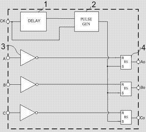 Multiphase non-overlapping clock circuit