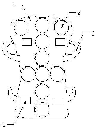 Novel moxa-moxibustion garment