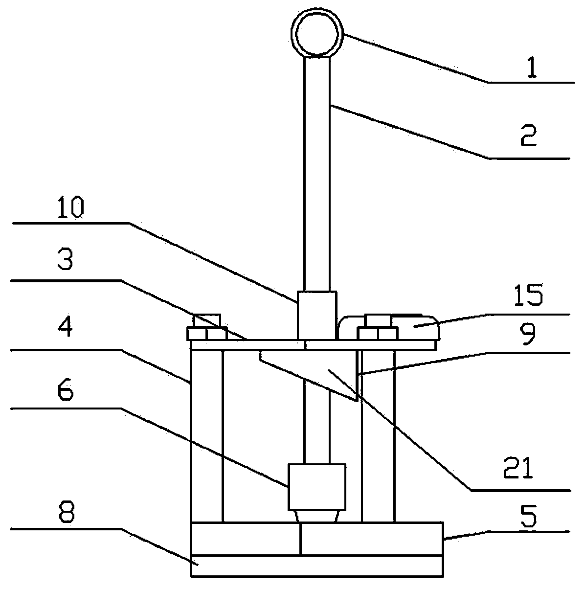 Hot-melt plug welding positioning press and working method thereof
