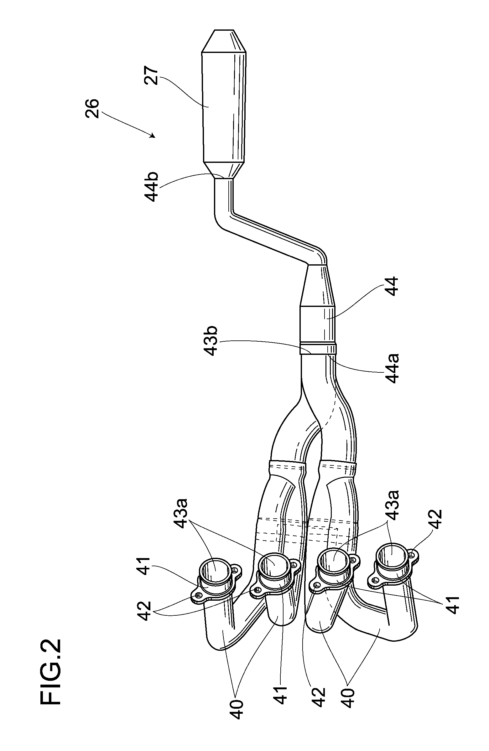 Method and apparatus for manufacturing an exhaust pipe assembly