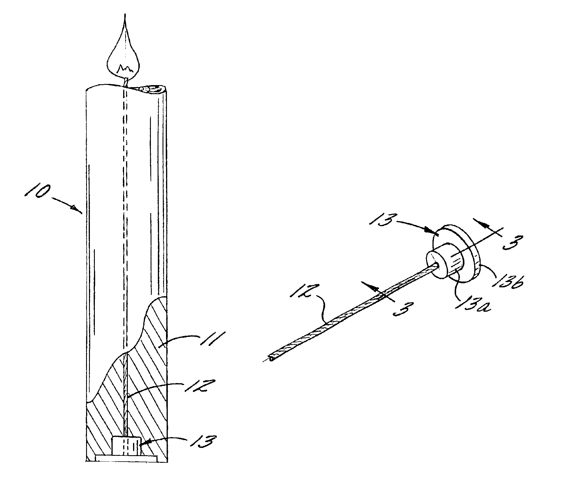 Safety candle and method of forming same