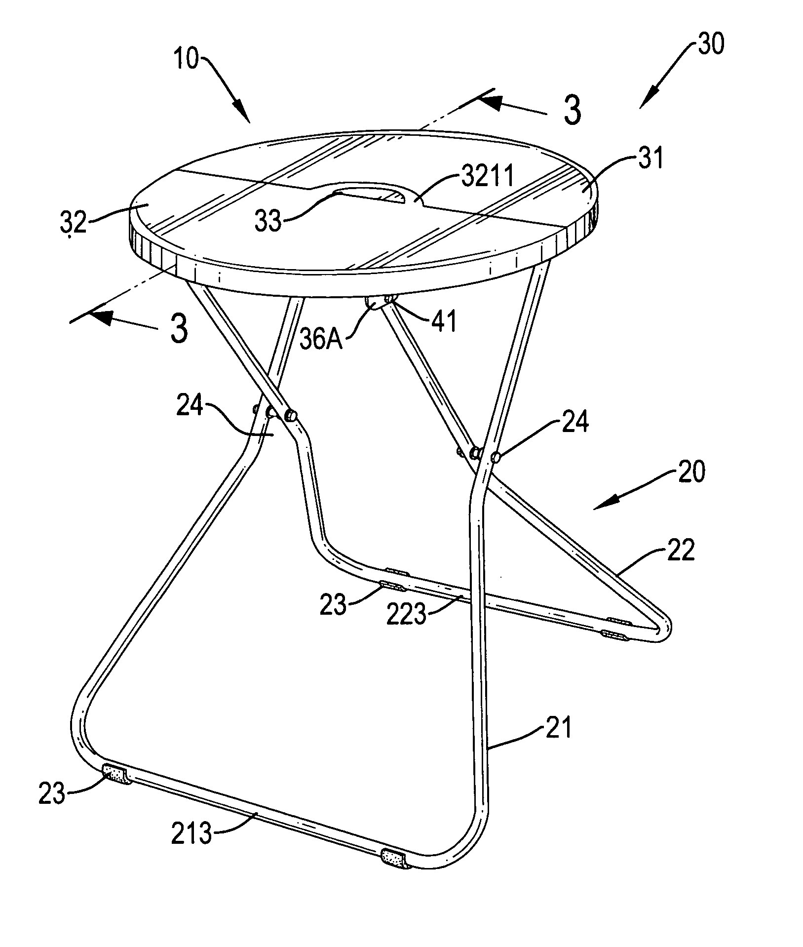 Table with a foldable tabletop