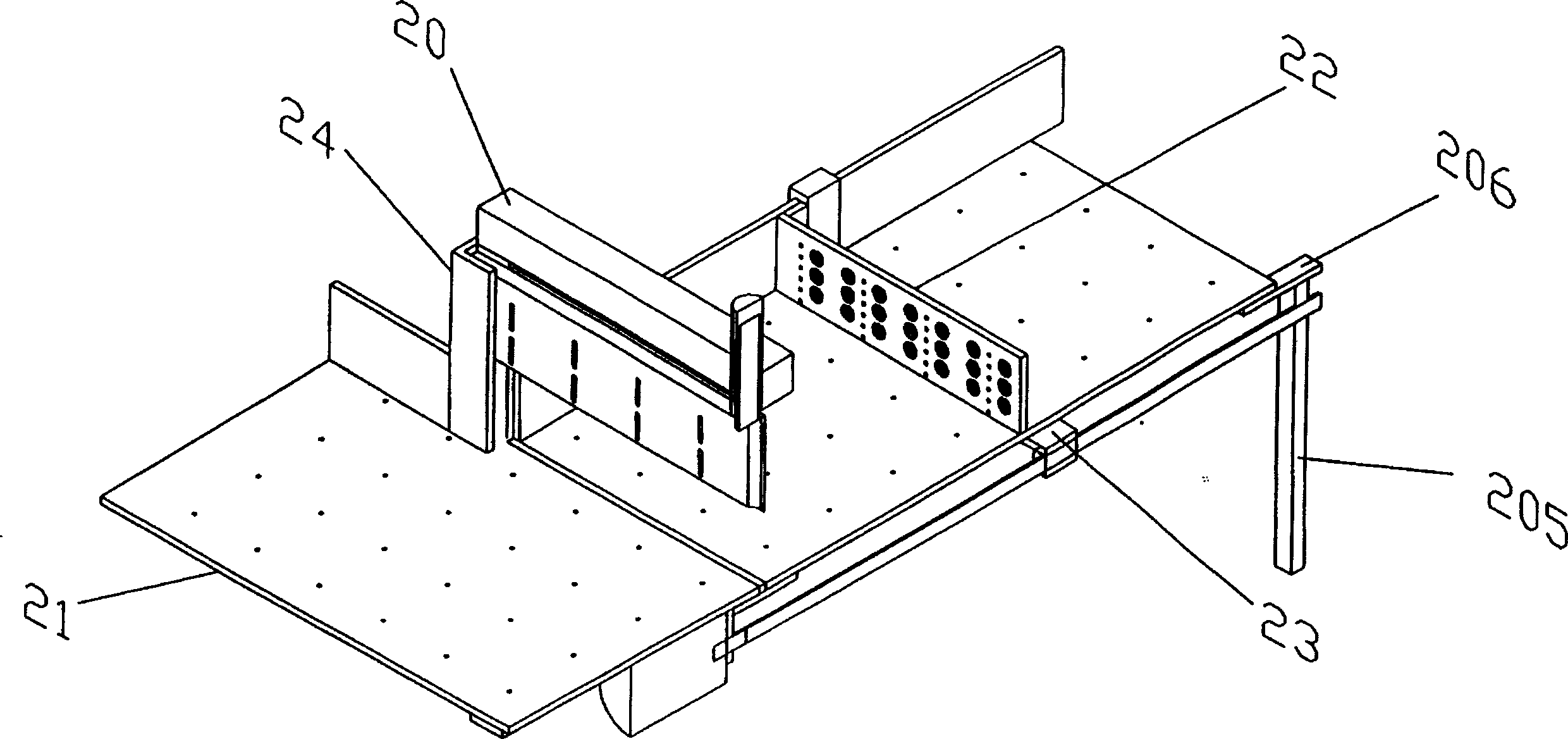 Paper cutter with cutting knife moving vertically