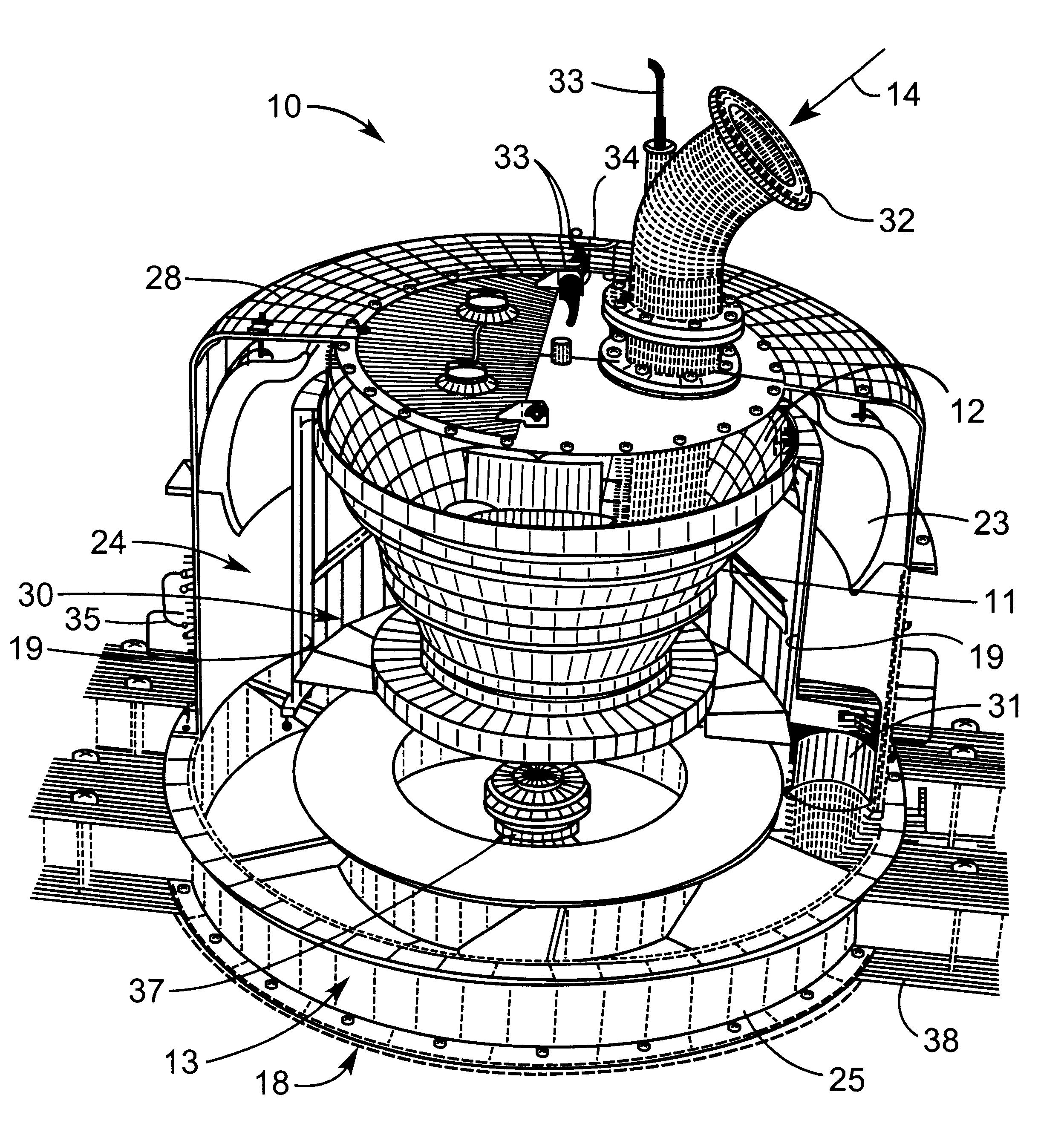 Centrifugal separation apparatus and method of using the same