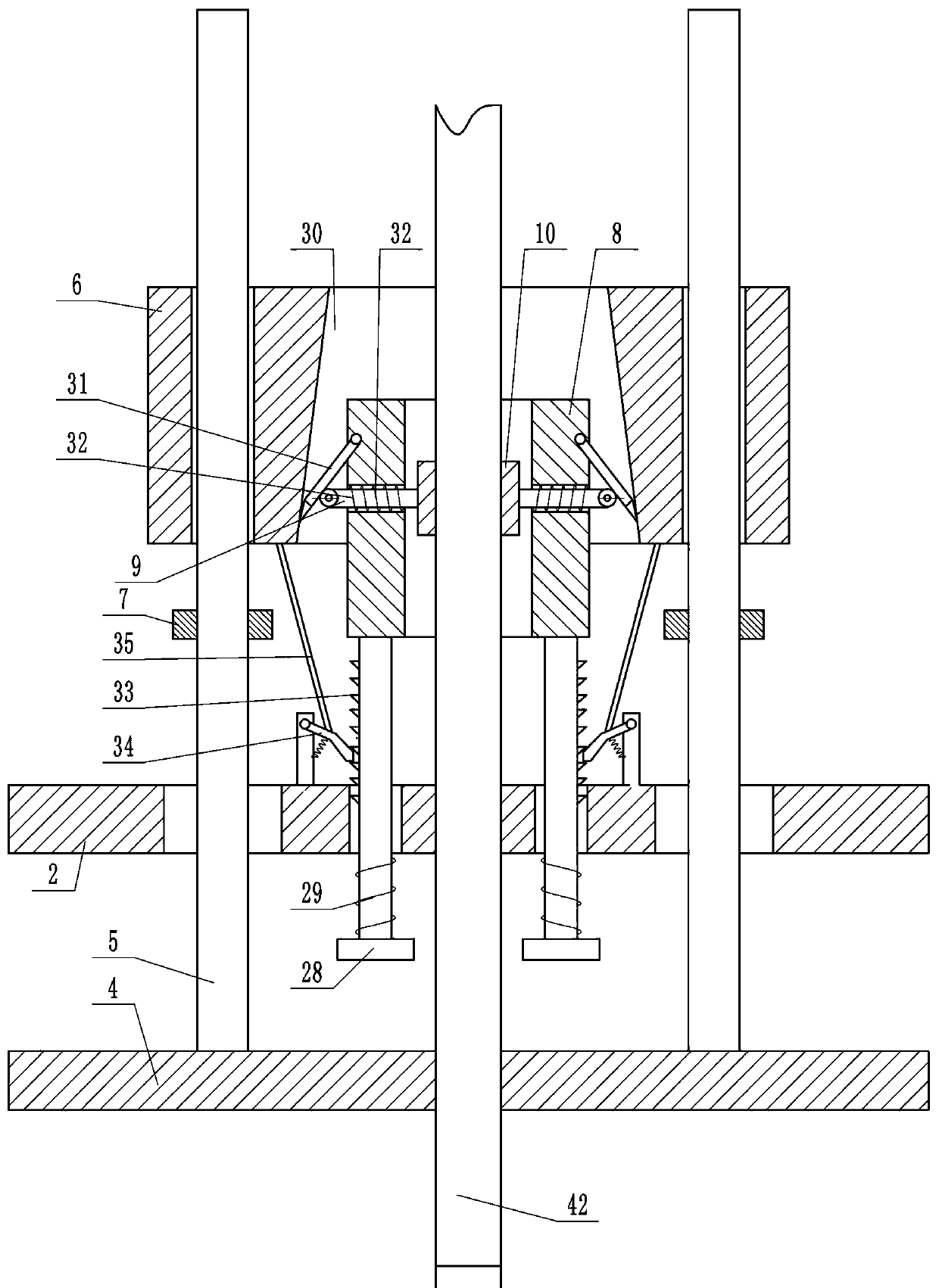 A high-efficiency piling construction device