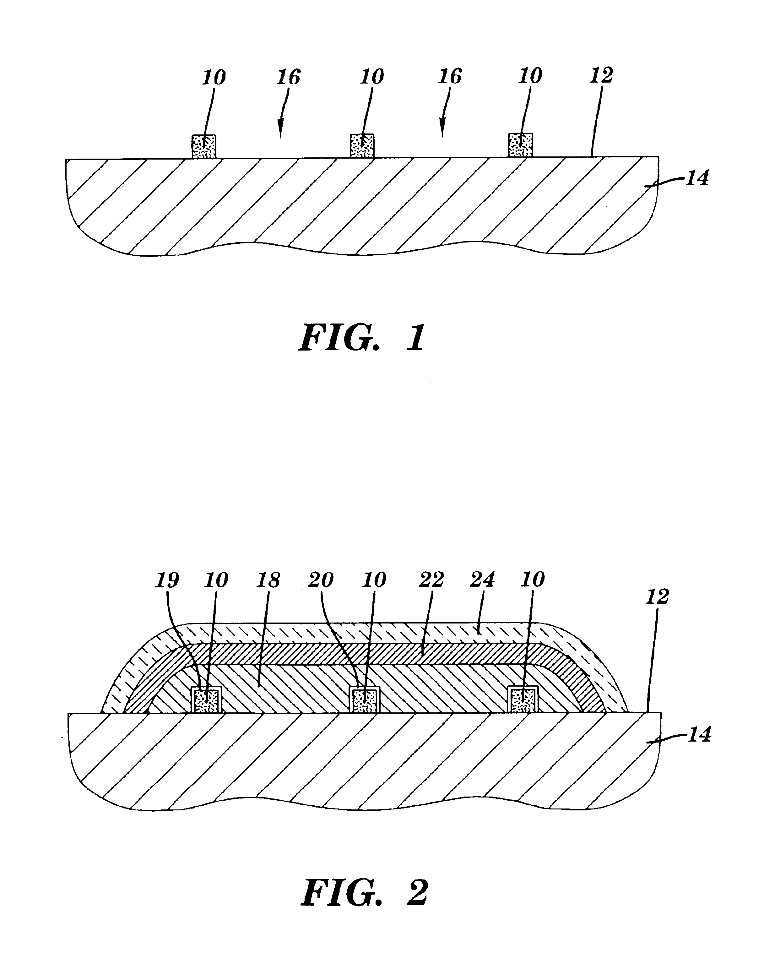 Method for forming a channel on the surface of a metal substrate