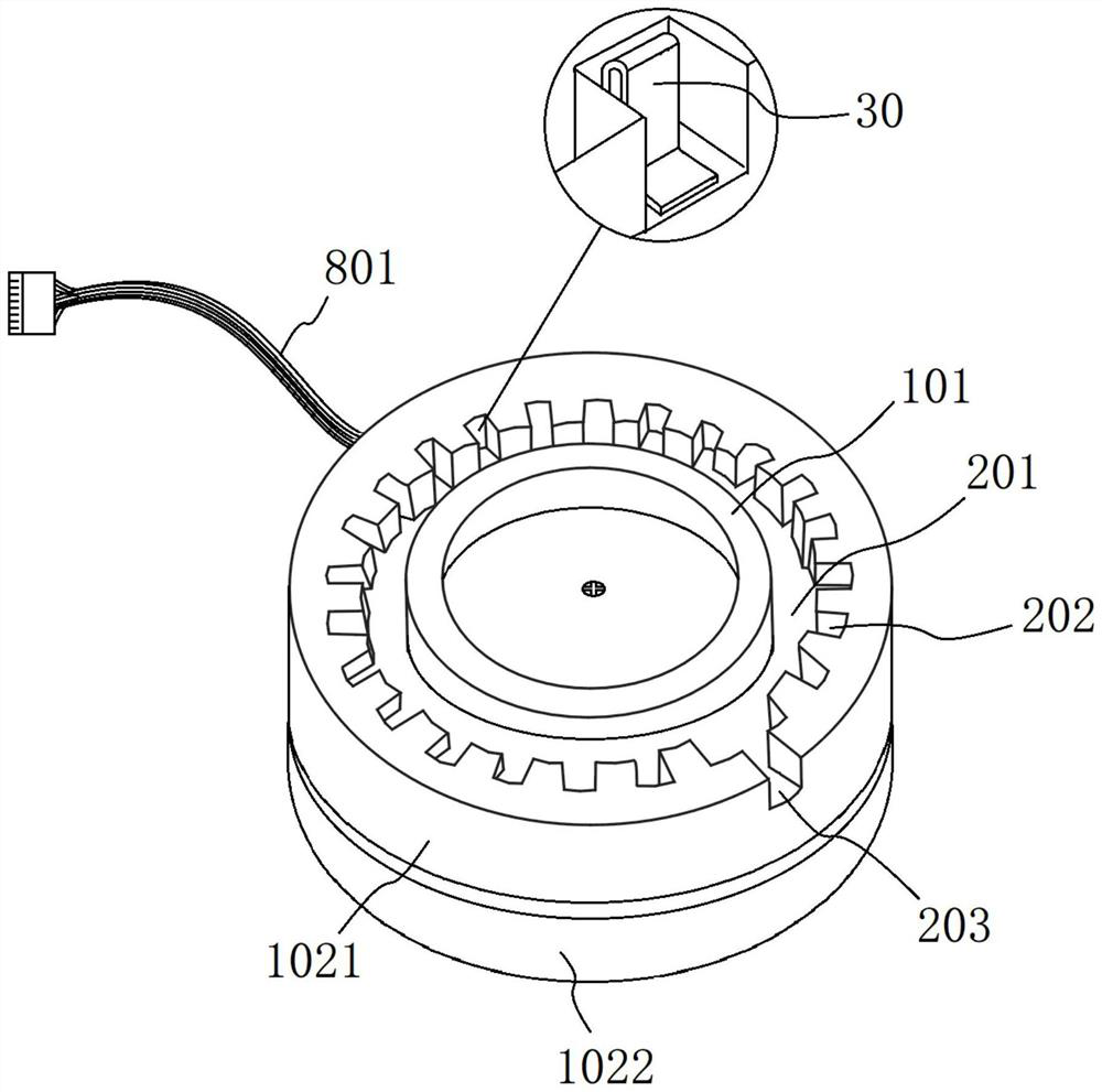 Motor power line conduction testing device