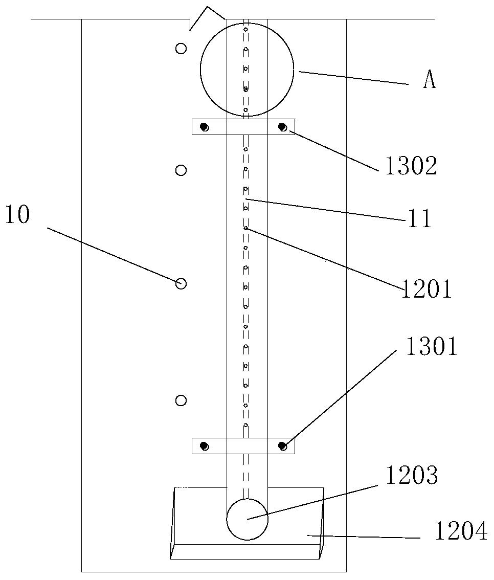 Induced joint structure for basement joint control and construction method