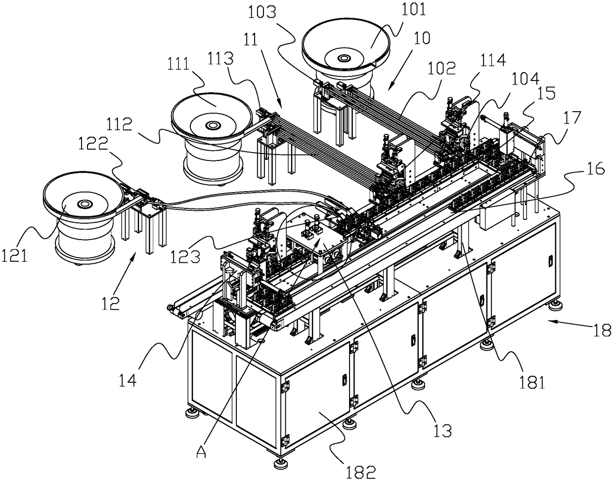 High-efficiency trundle assembling machine