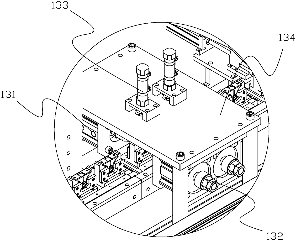 High-efficiency trundle assembling machine