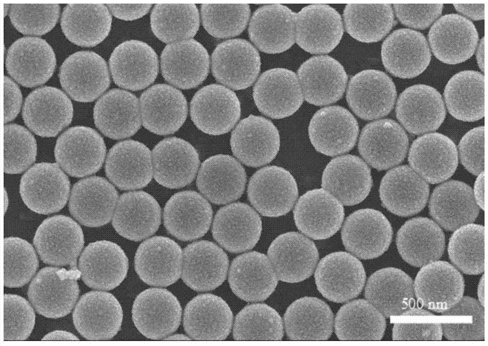 Hollow spherical mesoporous PtAu nanomaterial and preparation method and application thereof